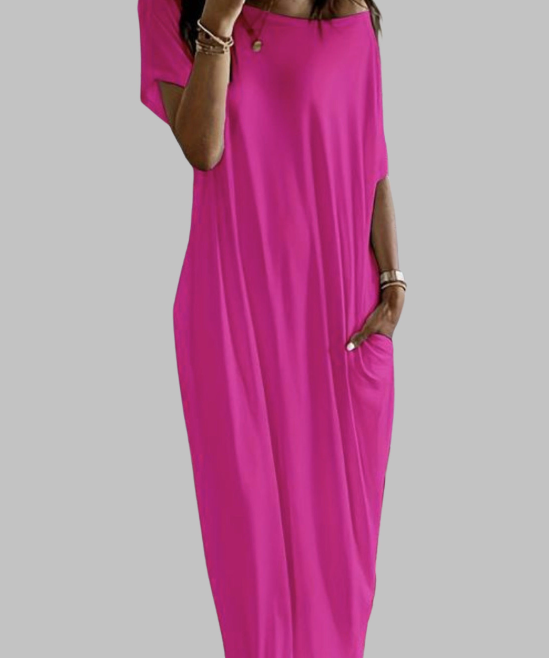 SHAEL™ - Loose Fit Round Neck Sleep Nightdress
