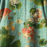 CLAUDIA™ - Fish Art Shirt