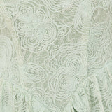 Maya Mint Embossed Floral Lace Drop Waist Midaxi Dress
