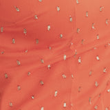 Anaya With Love Recycled Coral One Shoulder Ruffle Maxi Dress