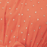 Anaya With Love Recycled Coral Halter Neck Tiered Midi Dress