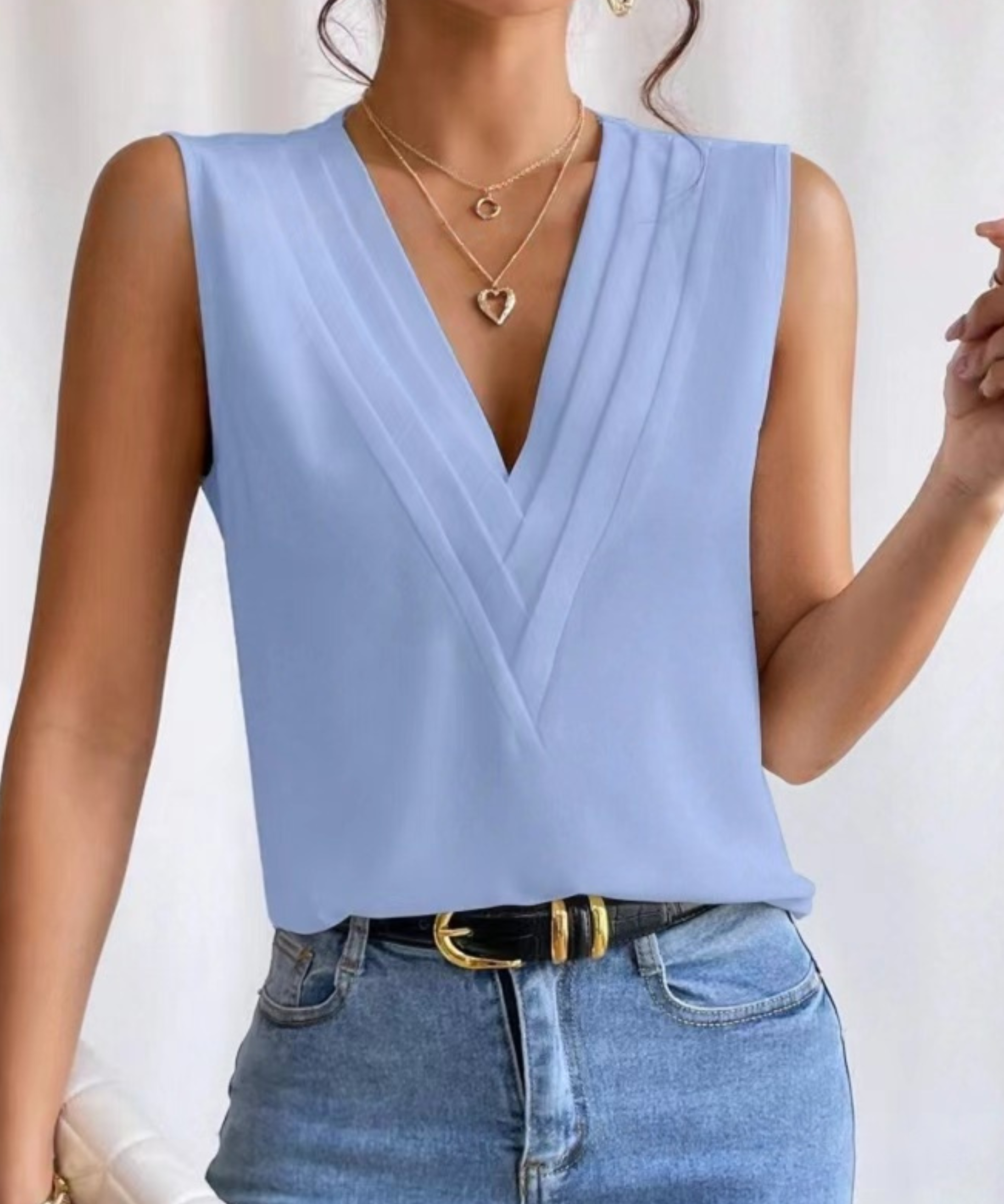 JADE™ - Lightweight Sleeveless V-Neck Top