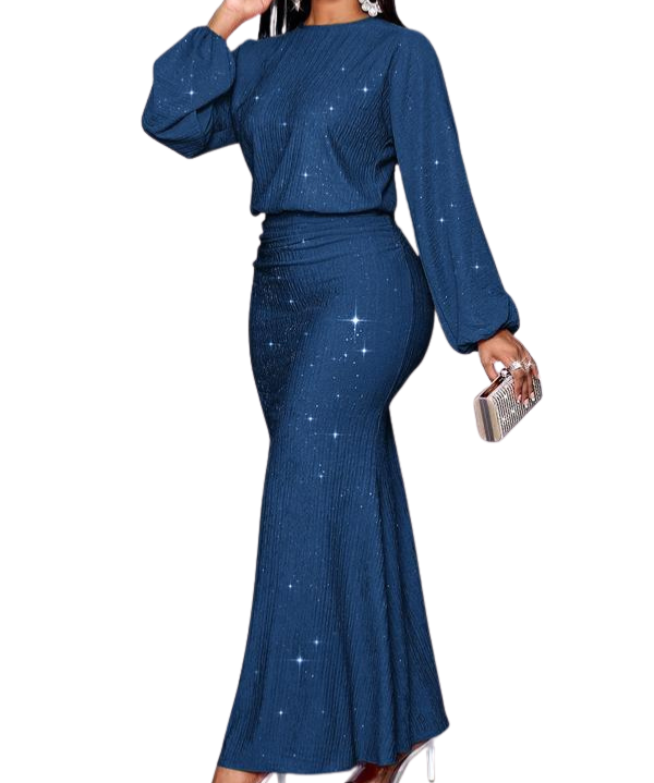 NEGGIE™ - Women’s Elegant Mermaid Hem Long Sleeve Bodycon Dress