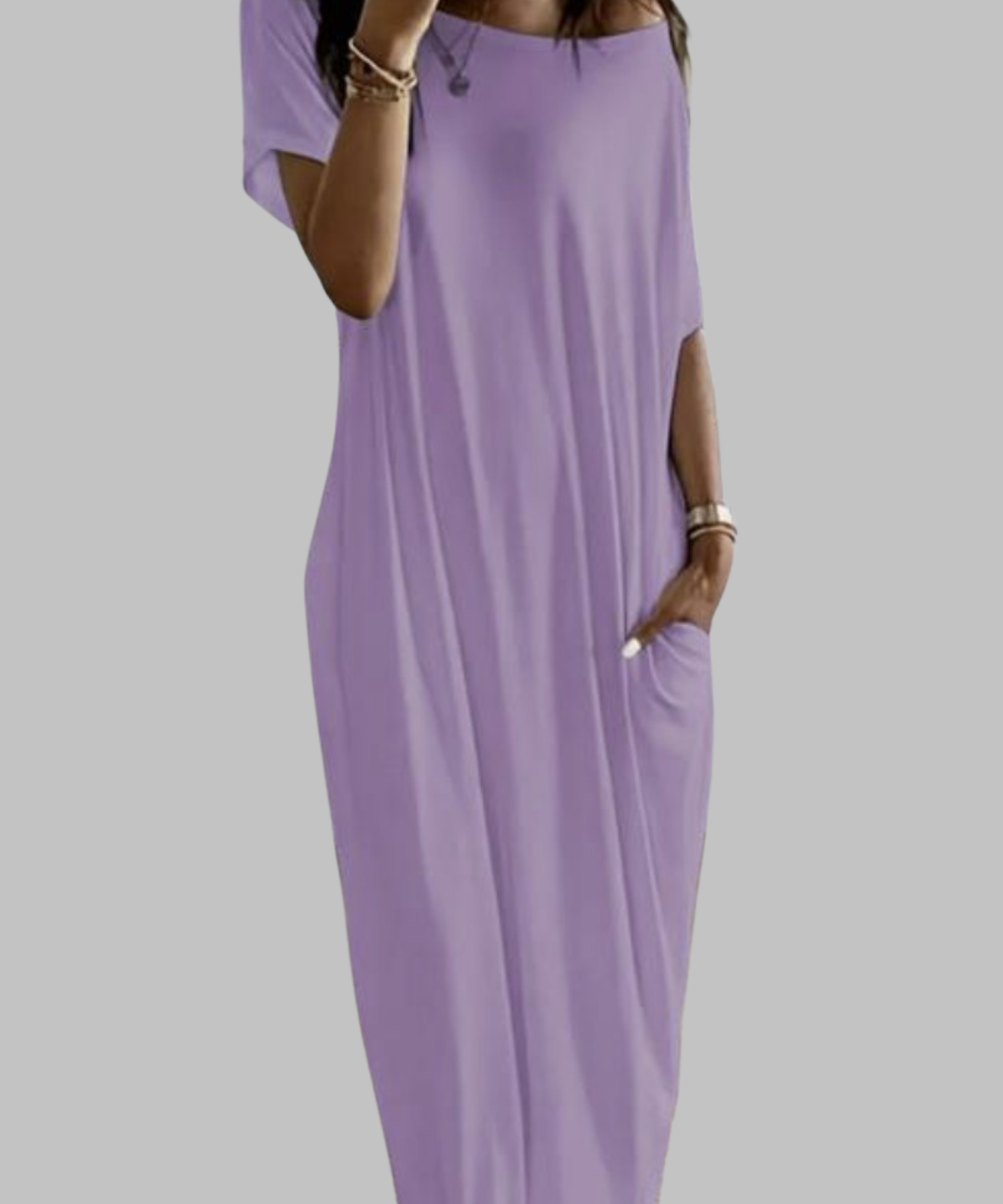 SHAEL™ - Loose Fit Round Neck Sleep Nightdress