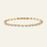 Petronella - Marquise Crystal Chain Tennis Bracelet