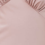 Maya Soft Pink Sleeveless V Neck Satin Maxi Dress