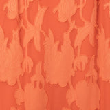 Anaya With Love Recycled Orange Floral Burnout Short Sleeve Maxi Dress