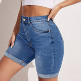 RAPHAELLE™ - Stretch-Fit Bermuda Jean Short