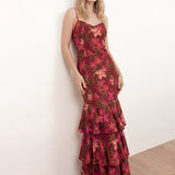 Anaya With Love Recycled Floral Cami Ruffle Maxi Dress