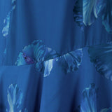 Anaya With Love Recycled Blue Floral Bandeau Ruffled Maxi Dress