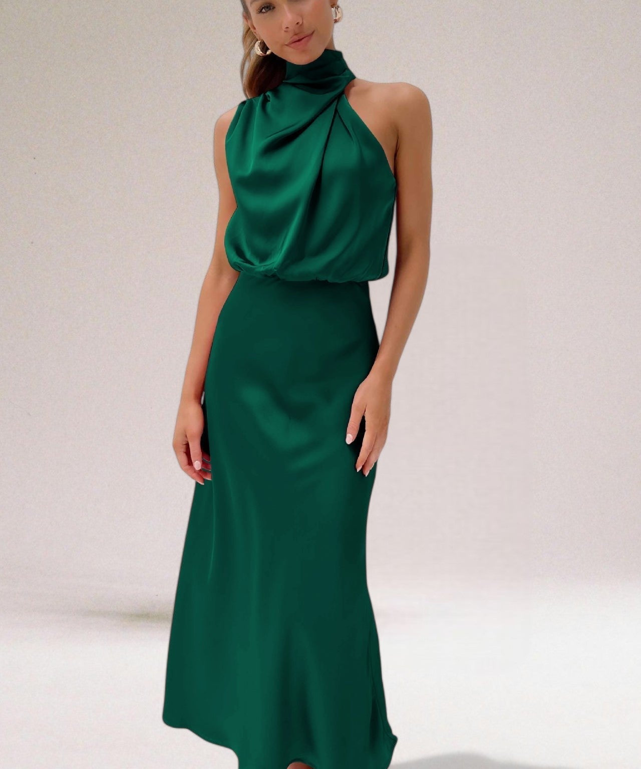 ELARA™ - Elegant Satin Evening Dress