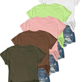 OLIVE™ - Casual Short Sleeve Tee (Pack of 5)