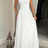 XENIA™ - Elegant Backless Lace Long Dress Fitted Design for Special Occasions & Parties