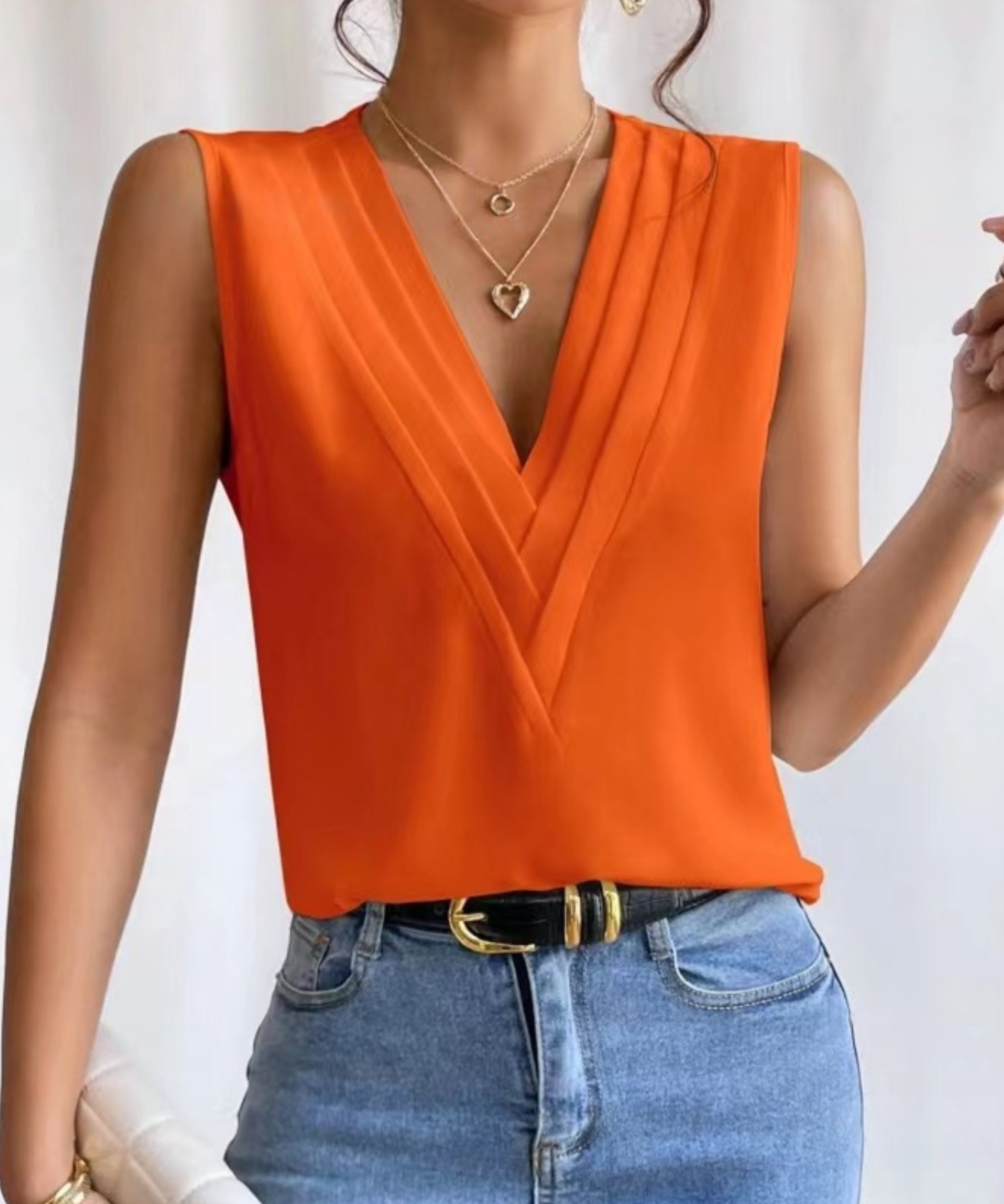 JADE™ - Lightweight Sleeveless V-Neck Top