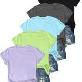 OLIVE™ - Casual Short Sleeve Tee (Pack of 5)