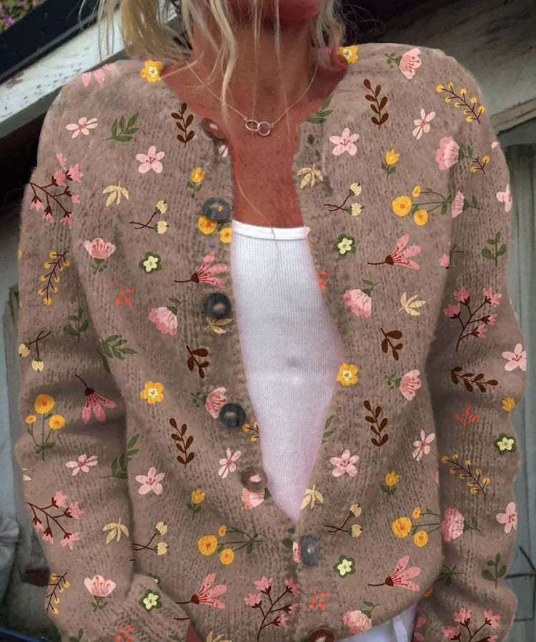 FLORA™ - Vintage Floral Cardigan