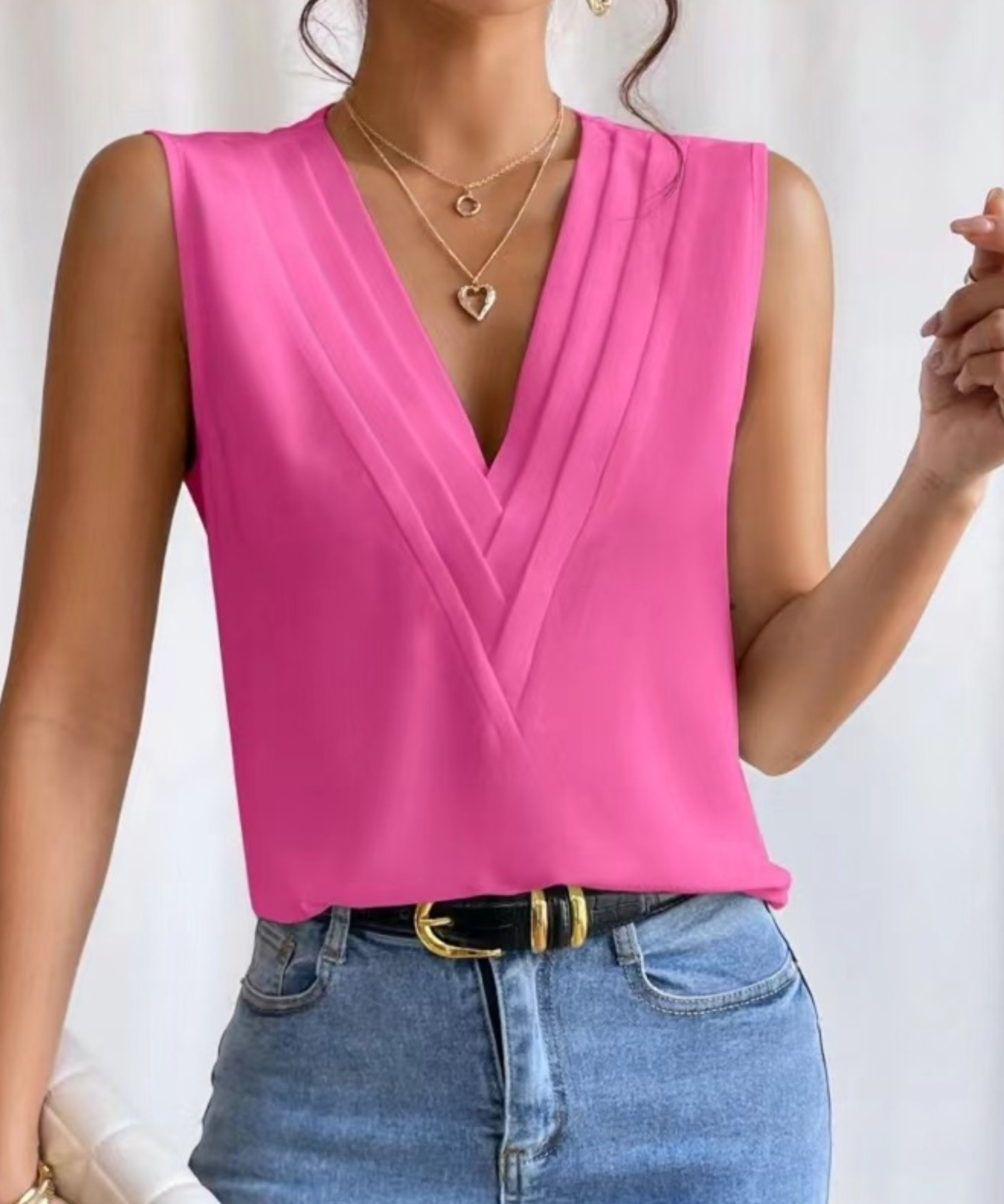 JADE™ - Lightweight Sleeveless V-Neck Top