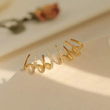 Melisande - Glossy Minimalist Finish Earrings