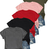 OLIVE™ - Casual Short Sleeve Tee (Pack of 5)