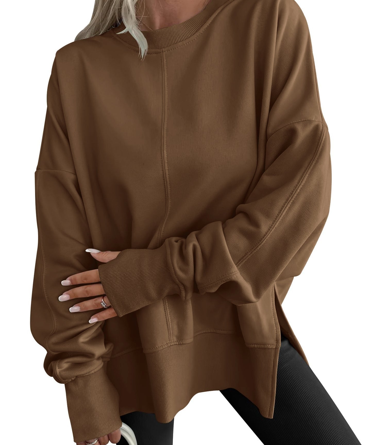 GWEN™ - Comfy Oversized Long Sleeve Sweatshirt