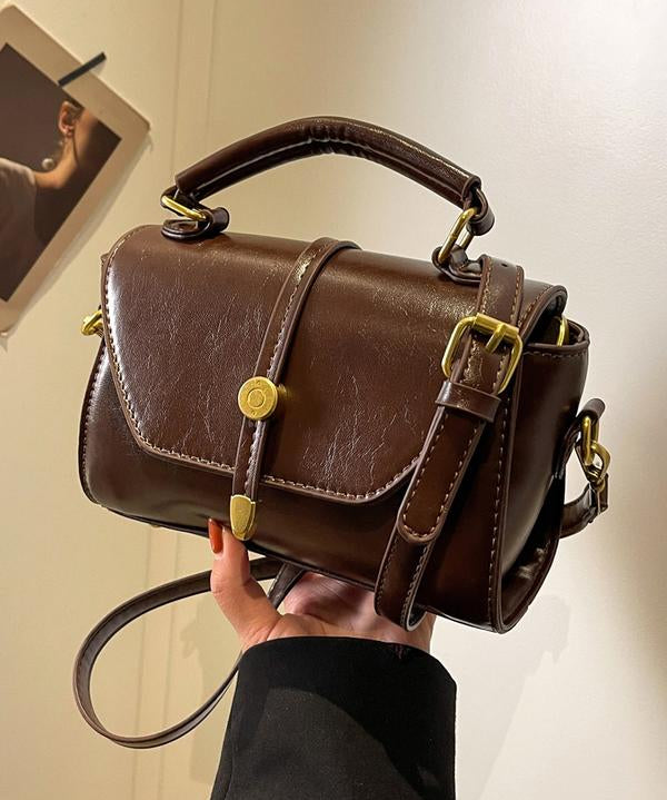 AVANLIE™ - Trendy Contrast Stitching Small Square Shoulder Bag