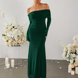 DARCIE™ - Off Shoulder Ruched Sequin Bodycon Evening Gown