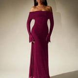 DARCIE™ - Off Shoulder Ruched Sequin Bodycon Evening Gown