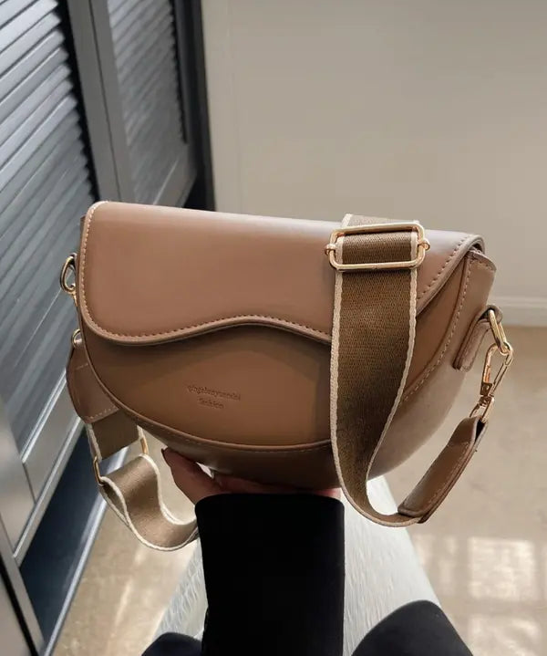 GABI™ - Simple Small Satchel Bag Versatile Flip Cover Crossbody Shoulder Bag