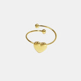 Alma – Simple Little Heart Ring in Gold