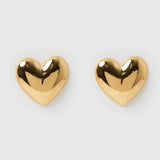 Rowenna - Heart Hypoallergenic Earrings in Gold