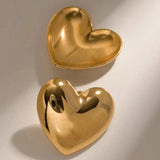 Rowenna - Heart Hypoallergenic Earrings in Gold