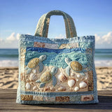 Artisan Quilted Tote - Marine Turtles