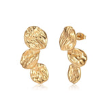 Alouette - Sculptural Statement Earrings in Gold