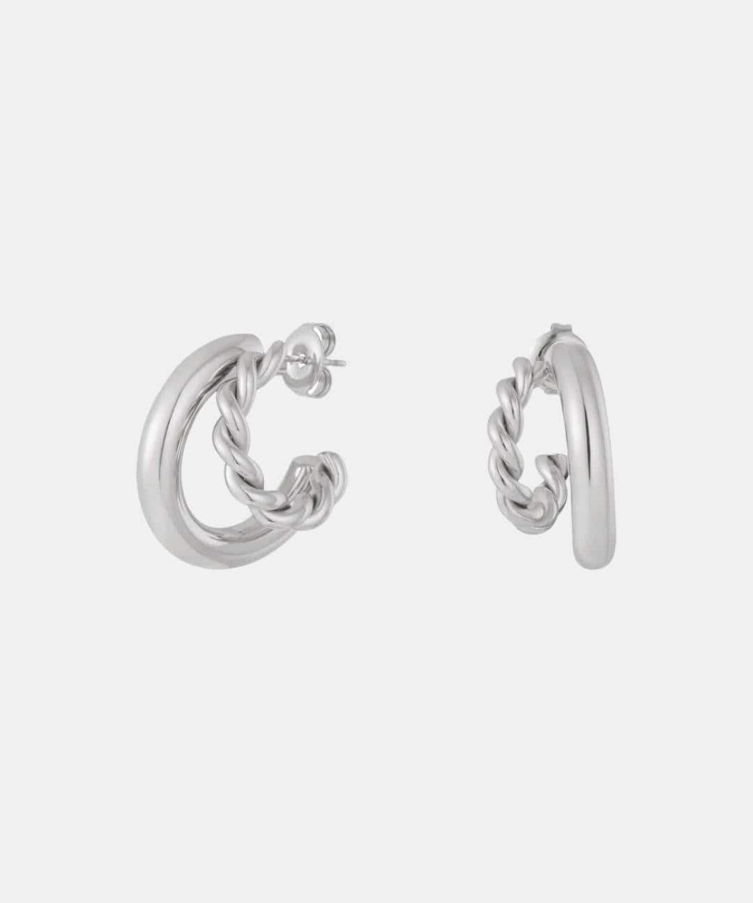 Cassidy – Double Trouble Braided Statement Hoop Earrings