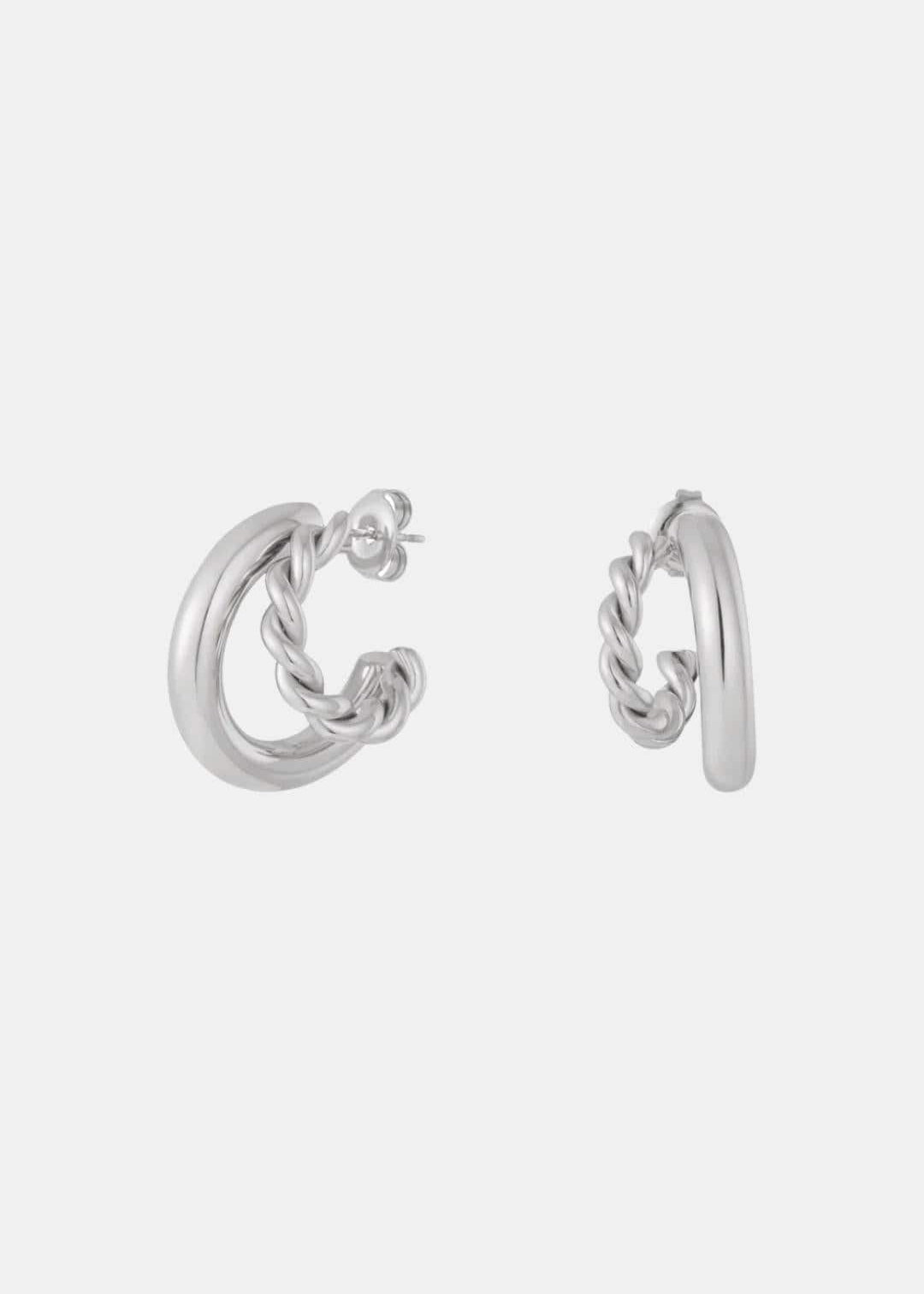 Cassidy – Double Trouble Braided Statement Hoop Earrings