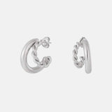 Cassidy – Double Trouble Braided Statement Hoop Earrings