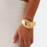 Cerene – Gold Statement Bangle Bracelet