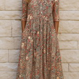 LIORA LUXE V-NECK DRESS