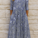 LIORA LUXE V-NECK DRESS