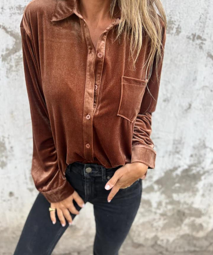 DAHLIA™ - Soft Velvet Shirt