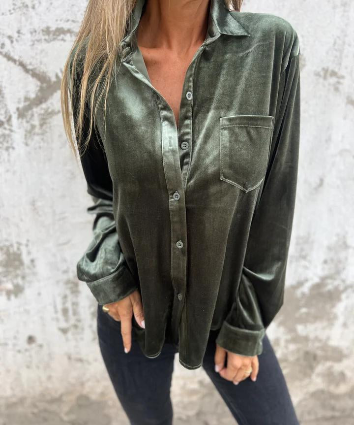 DAHLIA™ - Soft Velvet Shirt