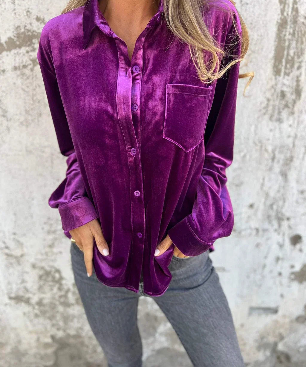 DAHLIA™ - Soft Velvet Shirt