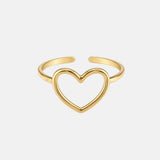 Dayana – Adjustable Open Heart Ring