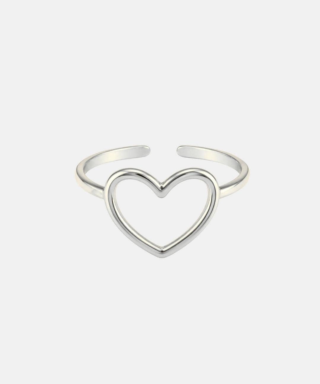 Dayana – Adjustable Open Heart Ring