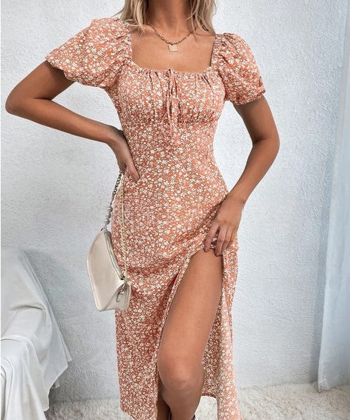 COLETTE™ – Casual Summer Square Neck A-Line Dress