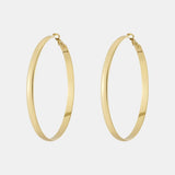 Everlee – Polished Thick Statement Hoop Earrings