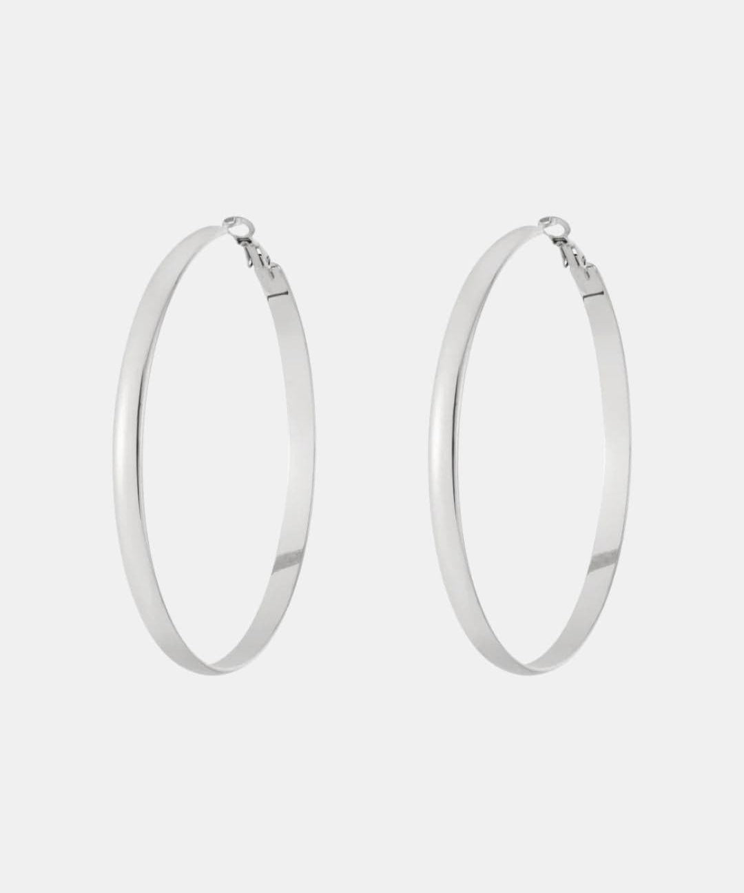 Everlee – Polished Thick Statement Hoop Earrings