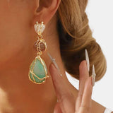 Florie – Multi Gemstone Dangle Earrings