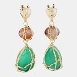 Florie – Multi Gemstone Dangle Earrings