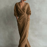 SOFI PURE ELEGANCE V-NECK DRESS